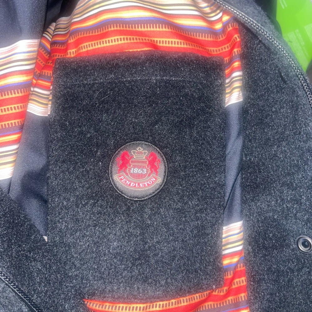 Pendleton Charcoal Ashwood Wool Hooded coat Women’s XS - Picture 5 of 7